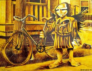 Grafica realizata de Raluca-Ecaterina Dragomir (Raludra), artist plastic din București.