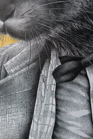 Grafica realizata de Raluca-Ecaterina Dragomir (Raludra), artist plastic din București.