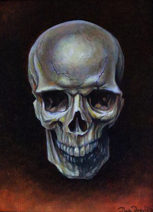 Pictură realizată de Raluca-Ecaterina Dragomir, artist plastic din București.